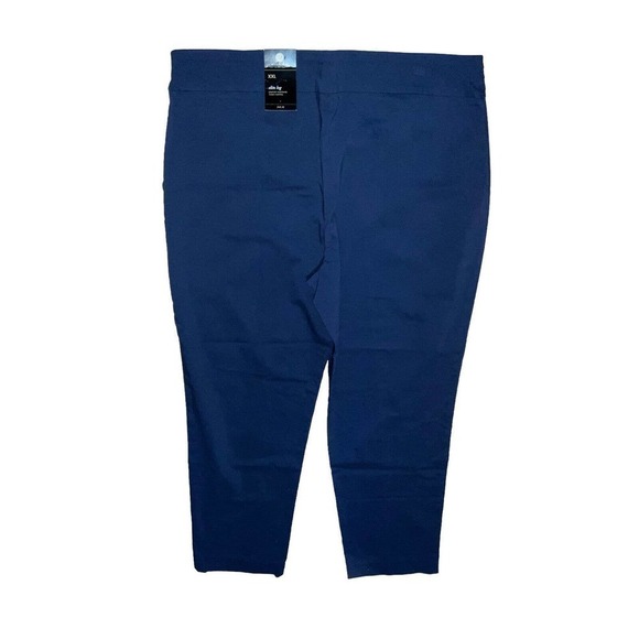 JM Collection Women's  Pull On Tummy Control Slim Leg/Rivet Pants 2XL Blue - Picture 2 of 15